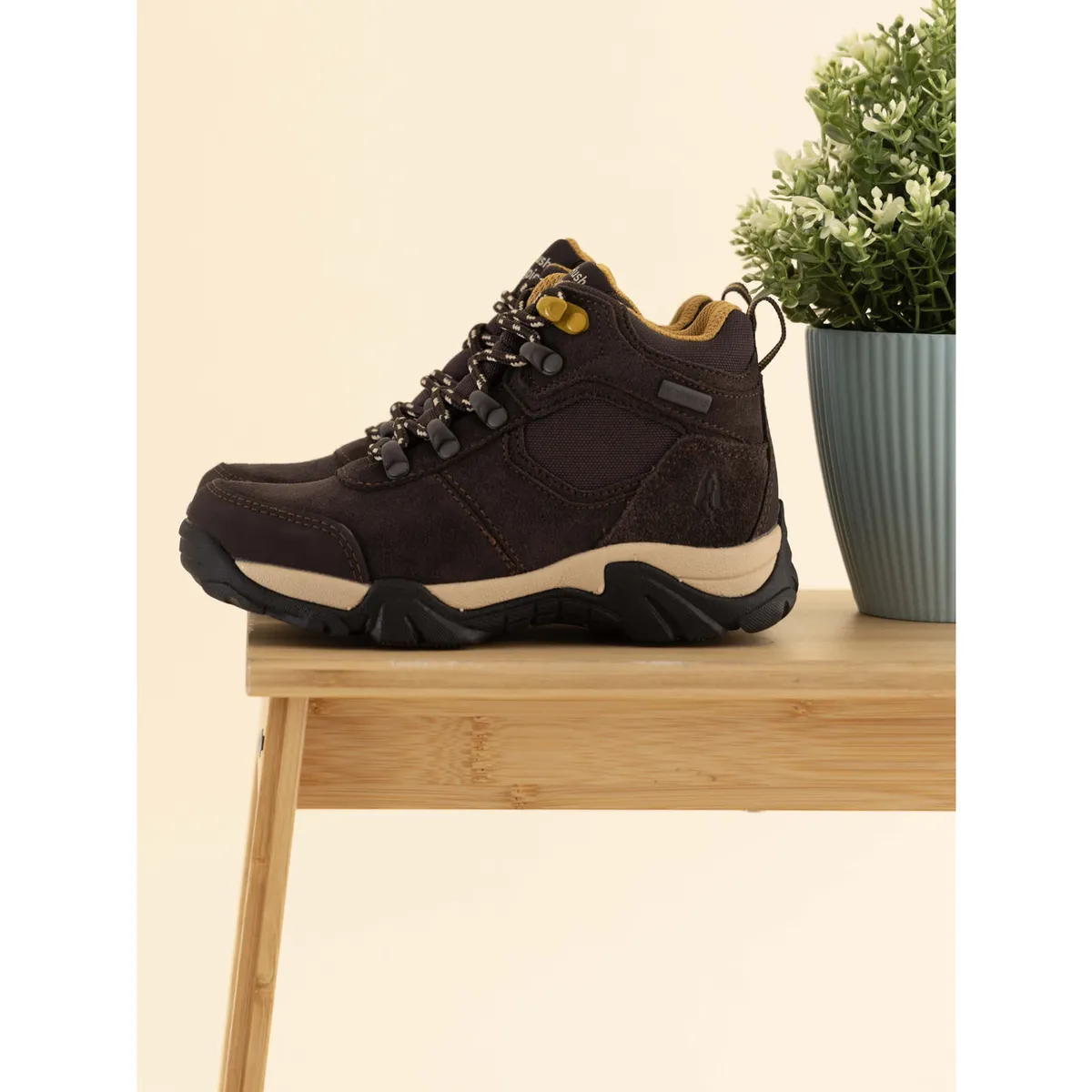 HUSH PUPPIES - Botin Cuero Tezard Niño Café HUSH PUPPIES