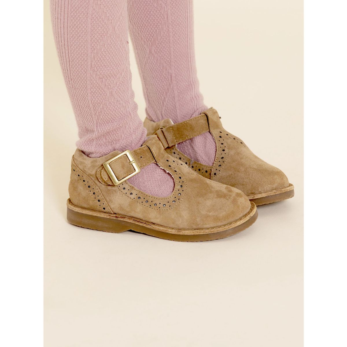 HUSH PUPPIES - Guillermina Cuero Lucia Niña Café HUSH PUPPIES