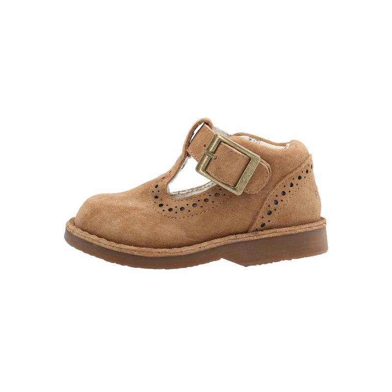 HUSH PUPPIES - Guillermina Cuero Lucia Niña Café HUSH PUPPIES