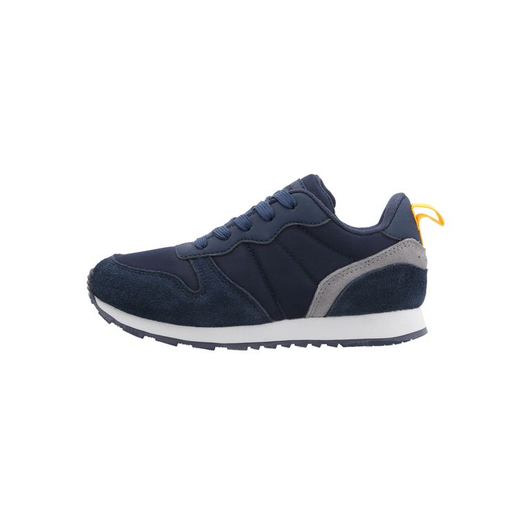 Zapatilla Cuero Janet-K Niño Azul