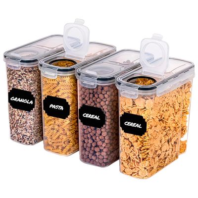 Imagen 2 del producto Set de 4 Recipientes Herméticos Apilables + Etiquetas