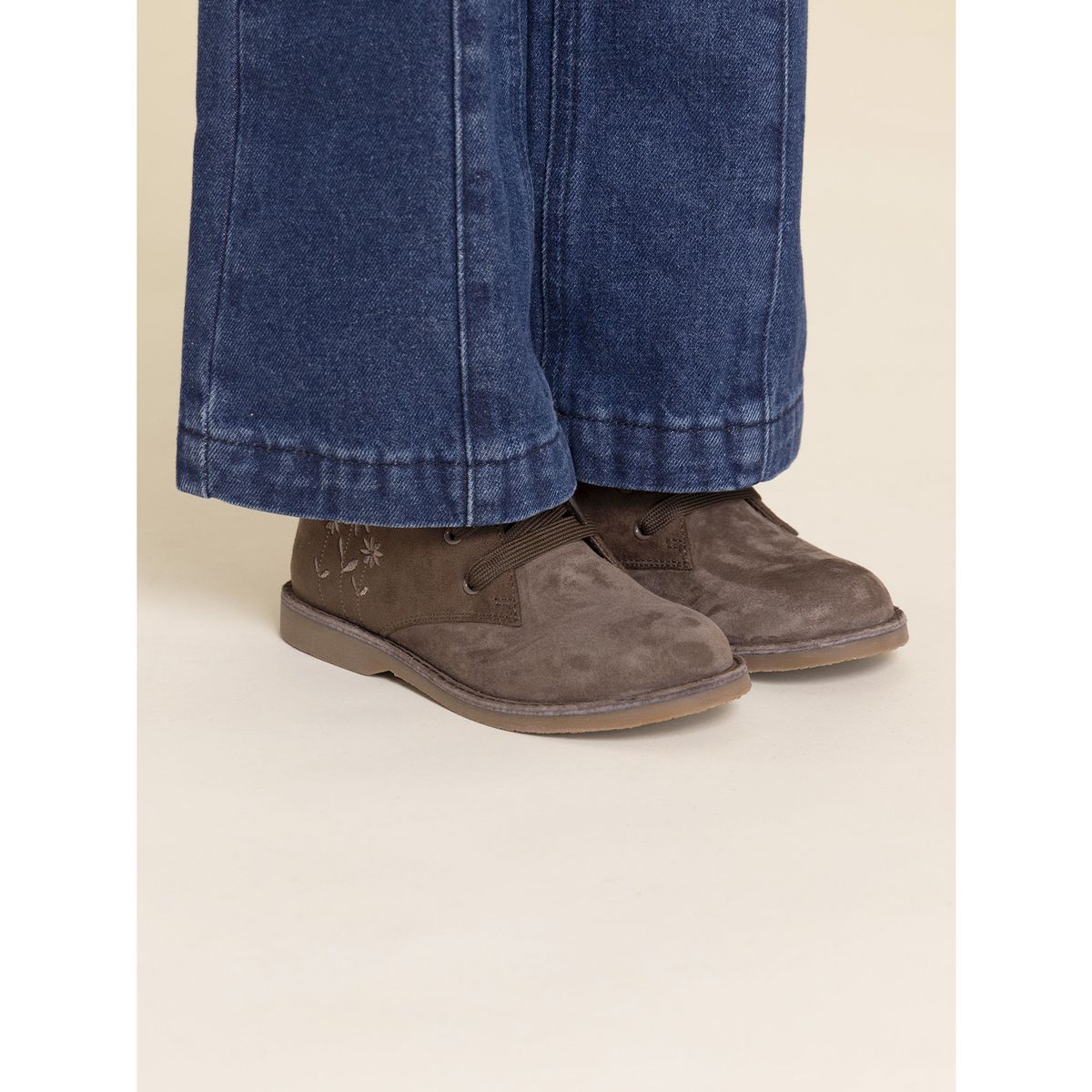 HUSH PUPPIES - Botin Cuero Mandy Niña Café HUSH PUPPIES