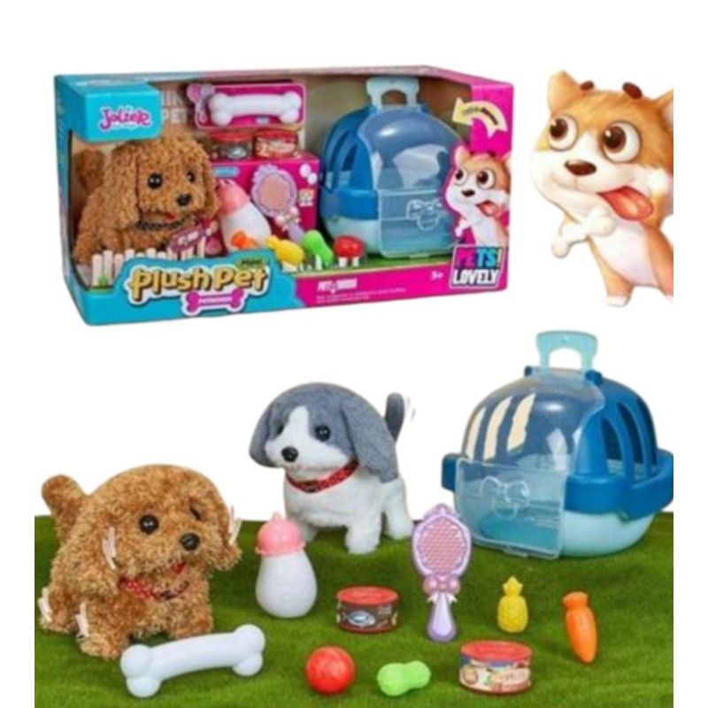 GENERICO - Set De Coleccionista MINI PLUSH PET HUESITO Y BIBERON
