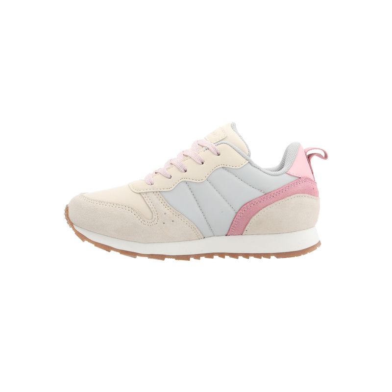 HUSH PUPPIES - Zapatilla Cuero Janet-K Niña Beige HUSH PUPPIES