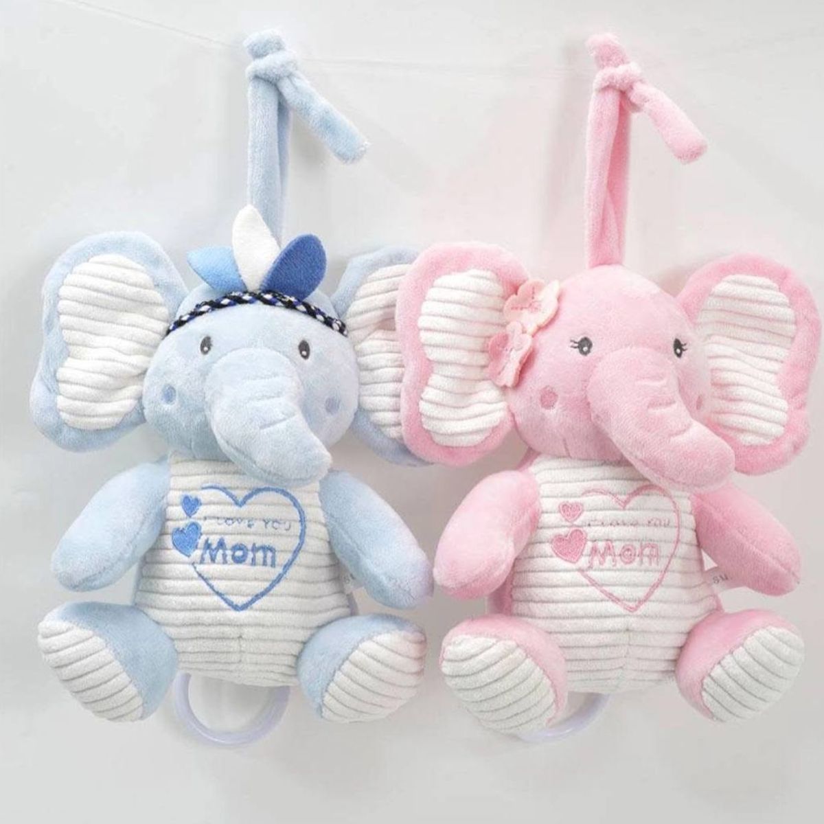 GENERICO - Sonajero Peluche Elefante Colgante Musical Para Bebe