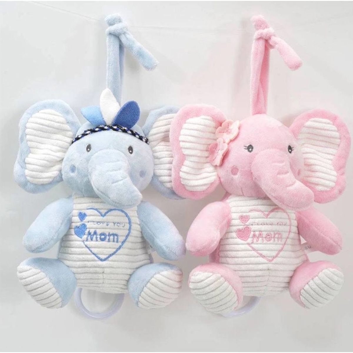 GENERICO - Sonajero Peluche Elefante Colgante Musical Para Bebe