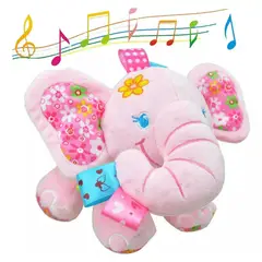GENERICO - Sonajero Peluche Elefante Colgante Musical Para Bebe