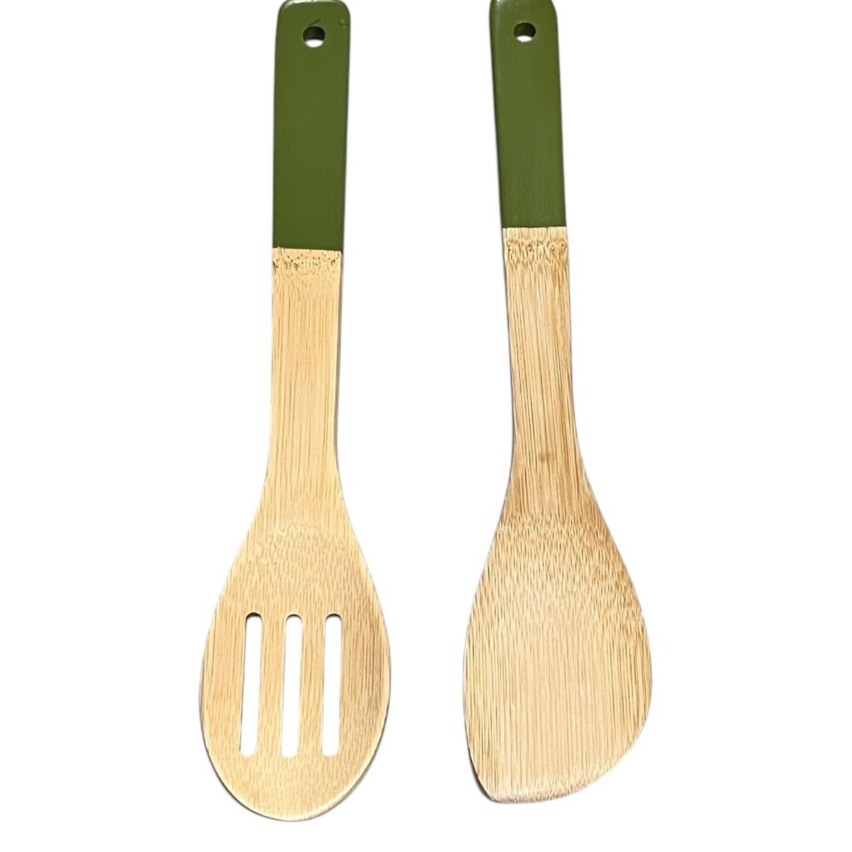 OEM - Set 2 Paletas Cucharon Ocina Larga Madera Bamboo