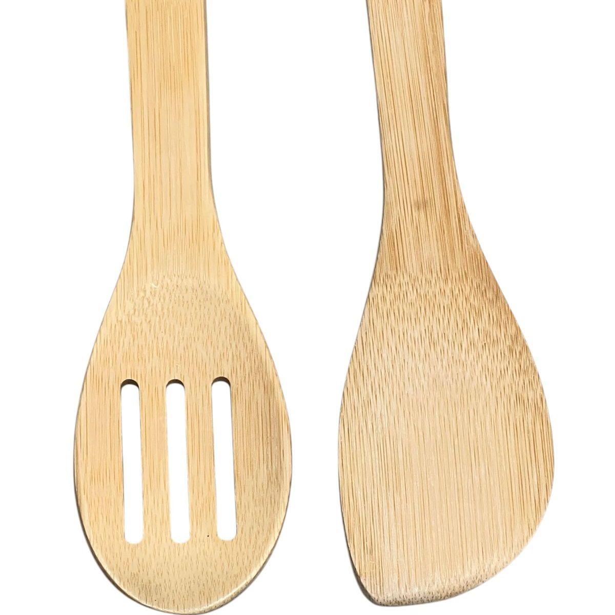 OEM - Set 2 Paletas Cucharon Ocina Larga Madera Bamboo