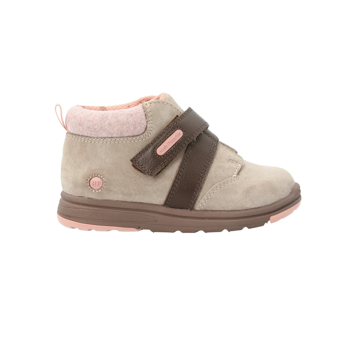 HUSH PUPPIES - Botin Cuero Runney Niña Café HUSH PUPPIES