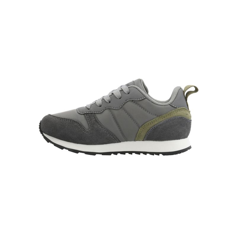 HUSH PUPPIES - Zapatilla Cuero Janet-K Niño Gris HUSH PUPPIES