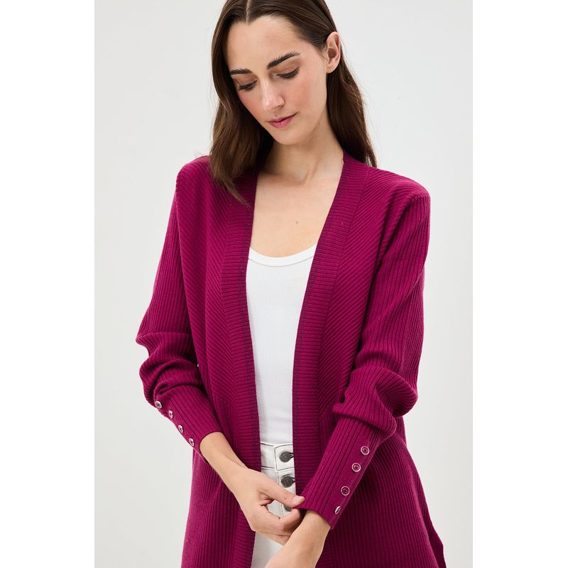 IO - Cardigan Morado Mujer Io.