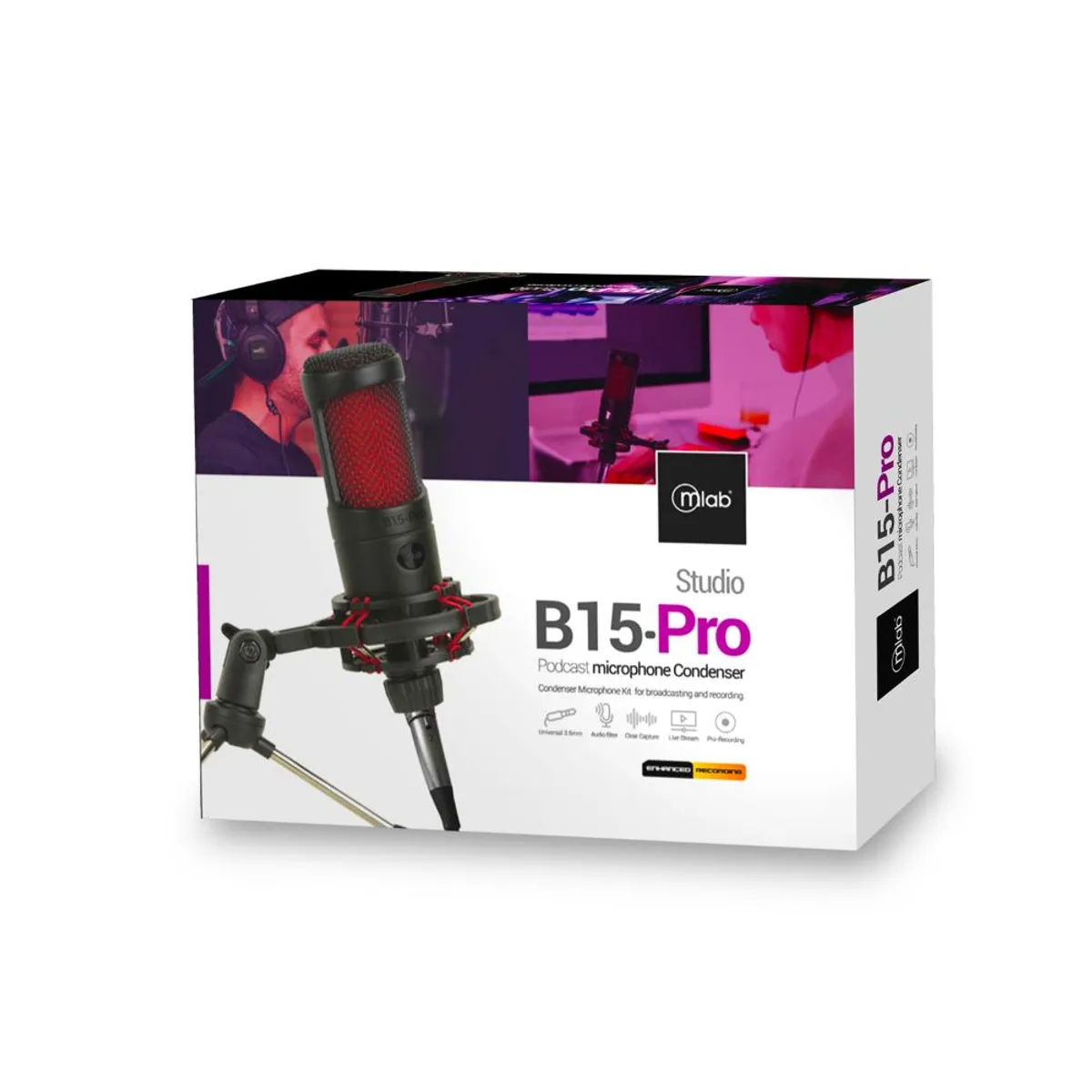 MLAB - Micrófono condensador para podcast Mlab B15-Pro Studio