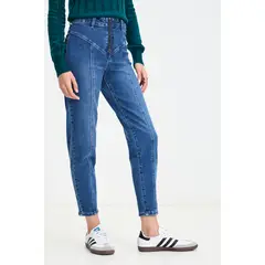 IO - Jeans Mom Azulino Mujer