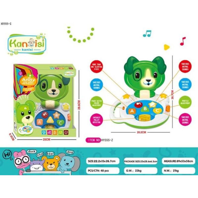 GENERICO - Piano Perro Infantil Letras Sonido Musica Bebes Niño+bateria