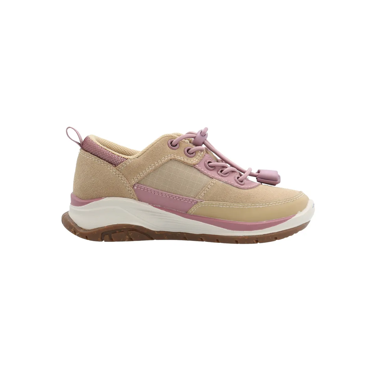 HUSH PUPPIES - Zapatilla Cuero Irving Niña Beige HUSH PUPPIES