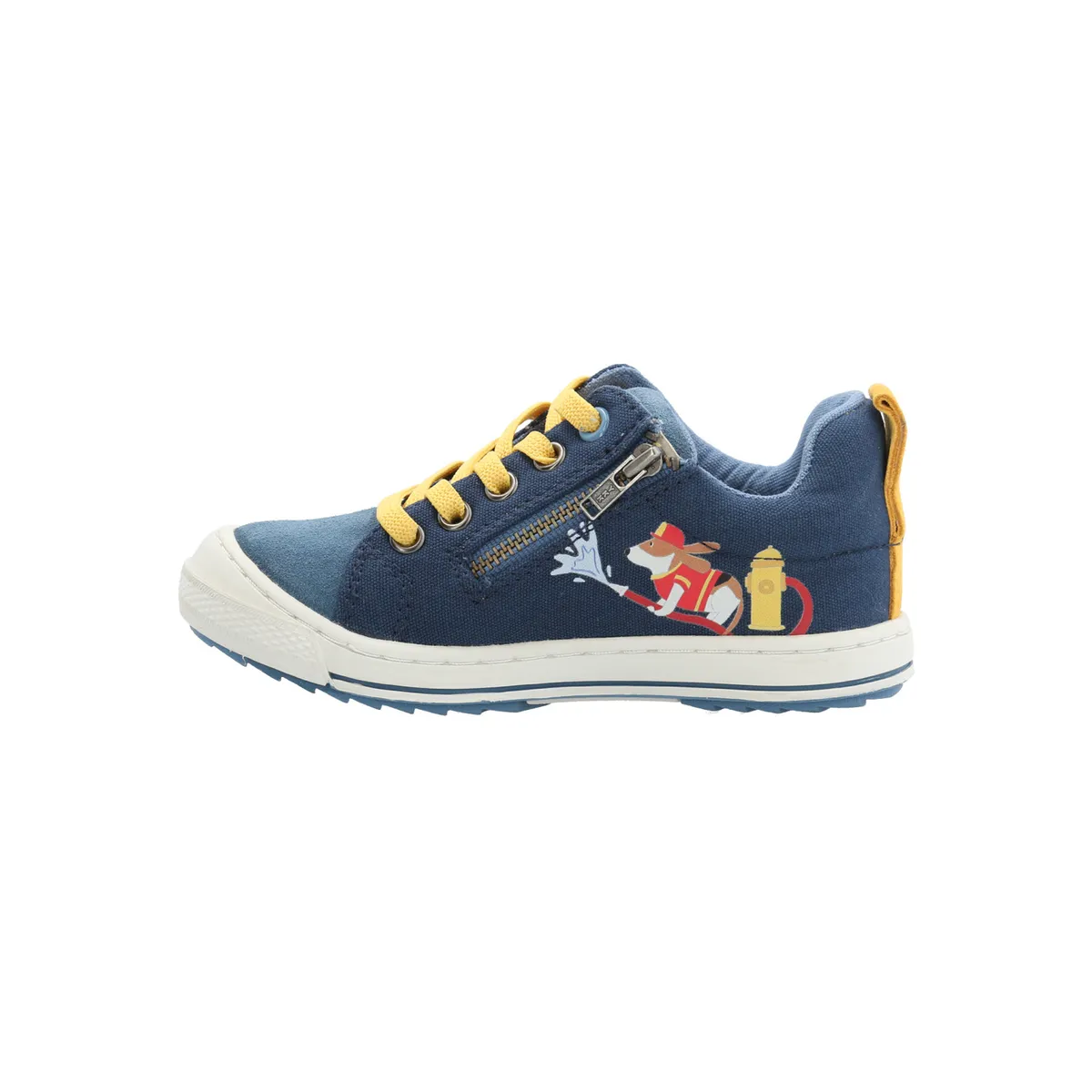 HUSH PUPPIES - Zapatilla Cuero Go Wild Niño Azul HUSH PUPPIES