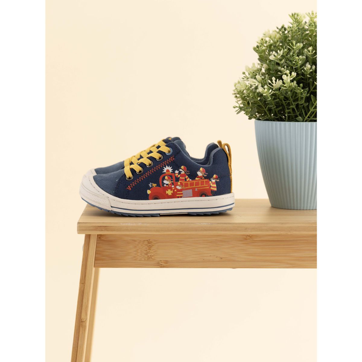 HUSH PUPPIES - Zapatilla Cuero Go Wild Niño Azul HUSH PUPPIES
