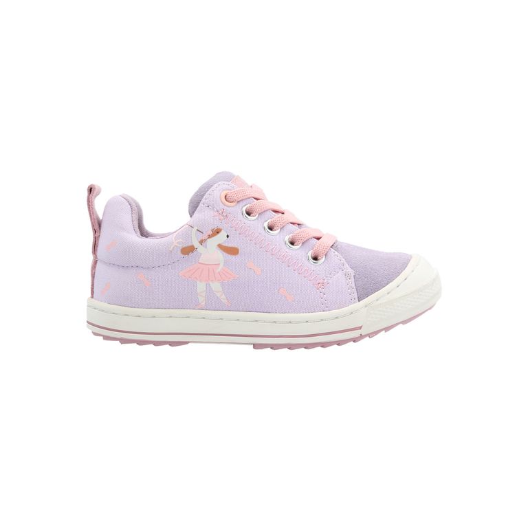 Zapatilla Cuero Go Wild Niña Morado