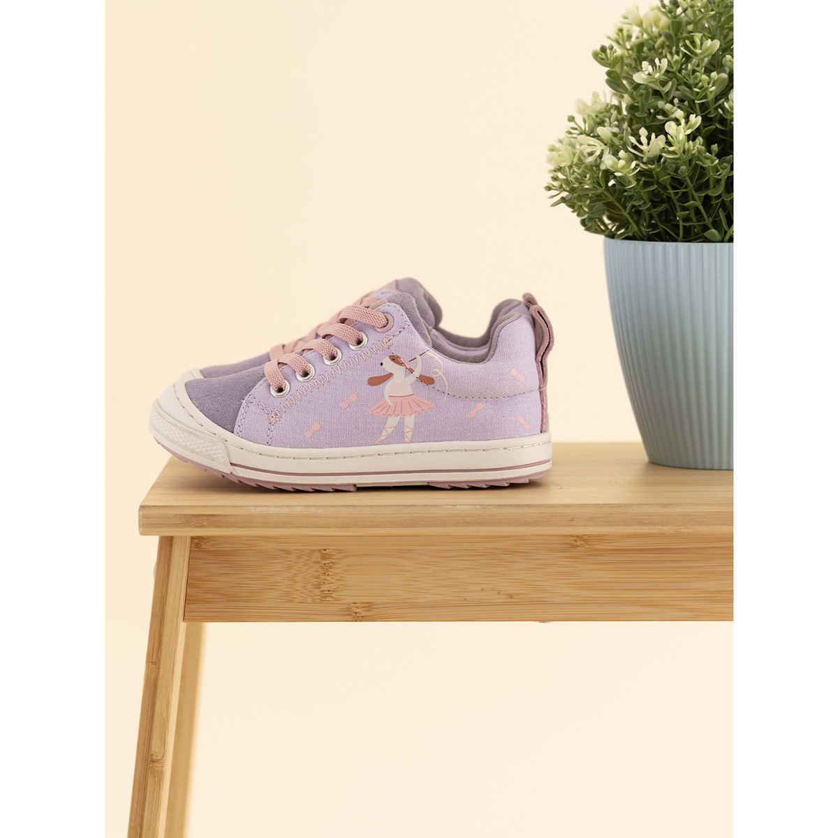 HUSH PUPPIES - Zapatilla Cuero Go Wild Niña Morado HUSH PUPPIES