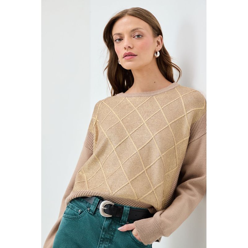 IO - Sweater Beige Mujer Io