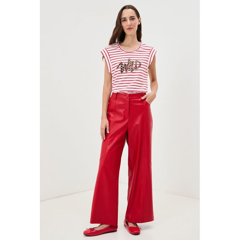 IO - Pantalon Rojo Mujer Io