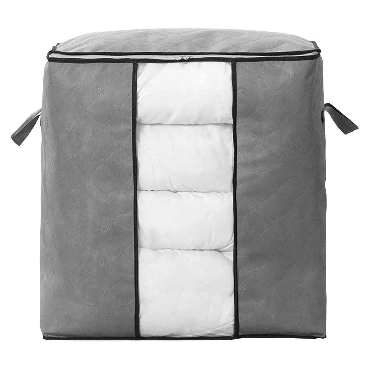 DECOTEAM - Pack 4 Cajas Organizadoras DecoTeam Tela con Visor 46x28x48