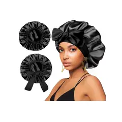 GENERICO - Gorro Satin Para Dormir Cabello Rizado Y Liso Evita Enredos