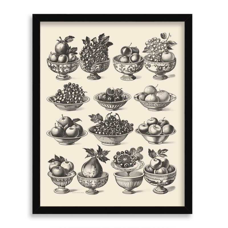GENERICO - Cuadro decorativo Frutas Variadas 50x40 cm