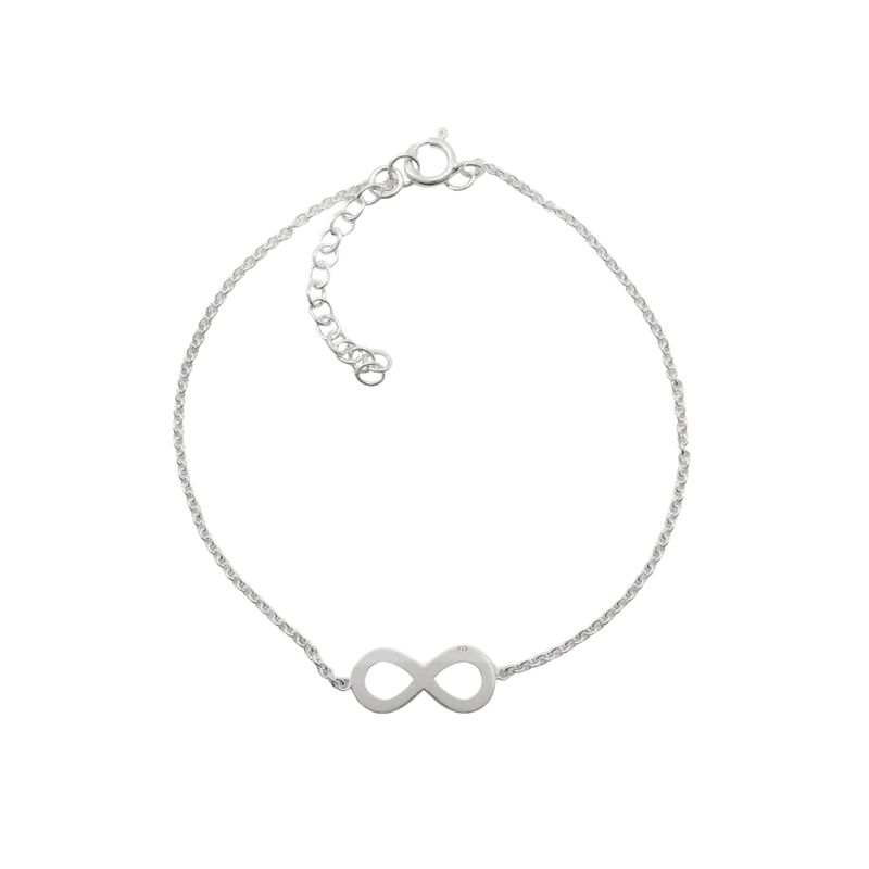 GENERICO - Pulsera De Plata Infinito Liso
