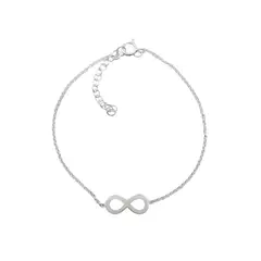 GENERICO - Pulsera De Plata Infinito Liso