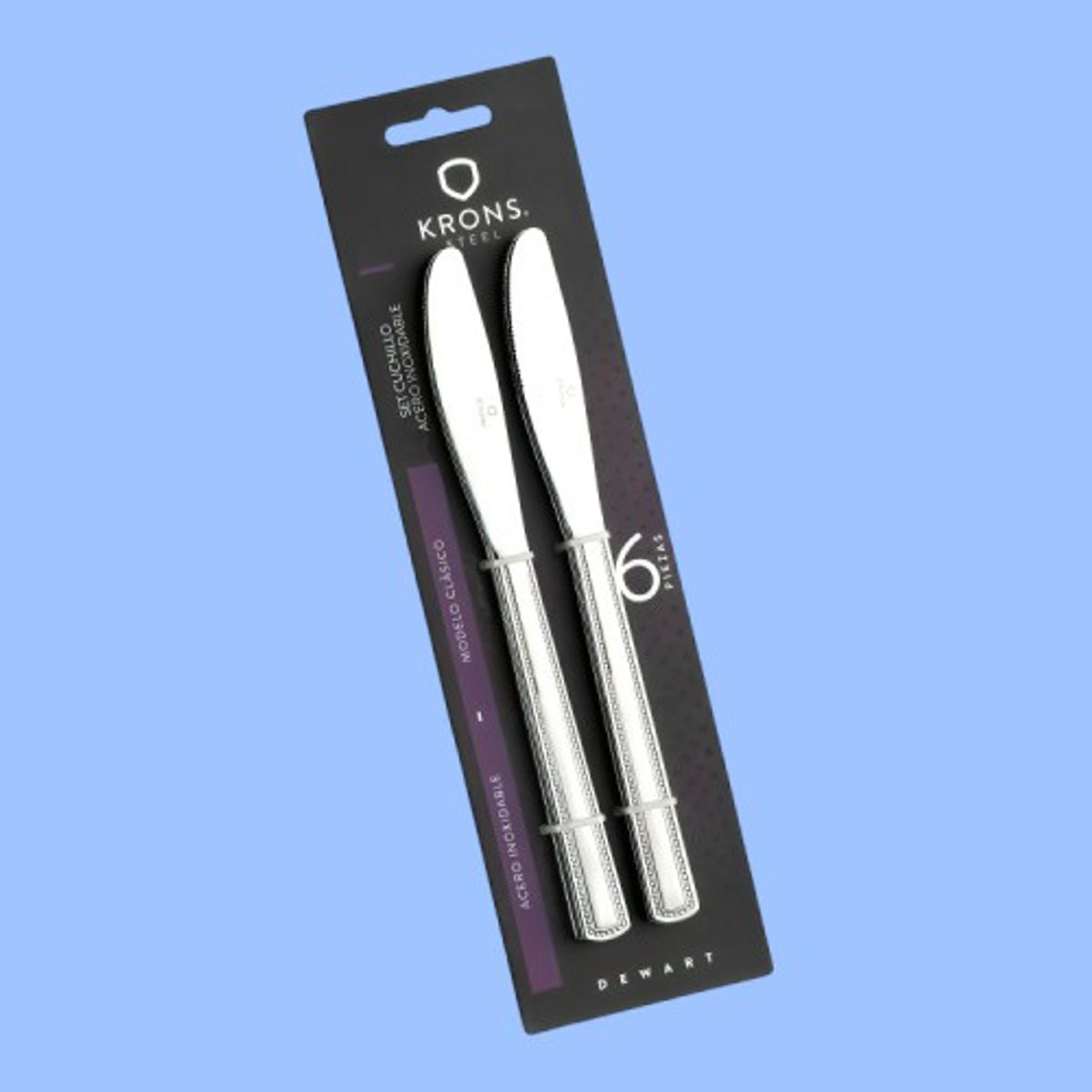 KRONS - Blister de 6 Cuchillos Newcastle