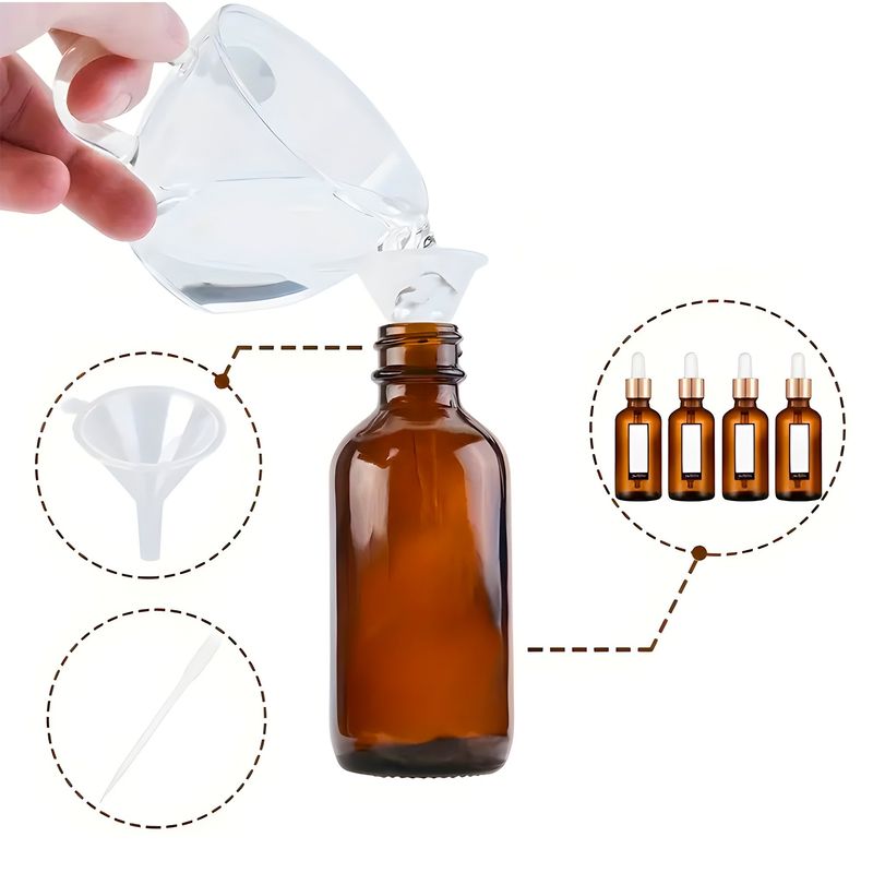 GENERICO - Set 24 Frascos Goteros De Aceite Esencial Goma Blanca 5ml