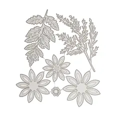 GENERICO - Troquel Corte Scrapbooking Flores Metal Tarjeta Manualidades