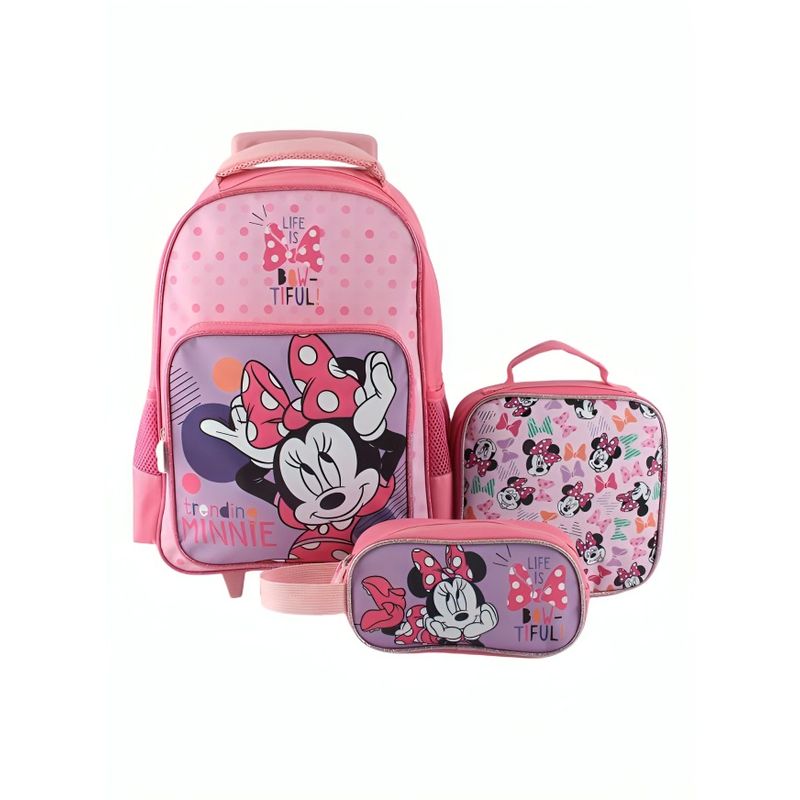 MOOSE - PACK MOCHILA LONCHERA Y ESTUCHE DISEÑO MINNIE