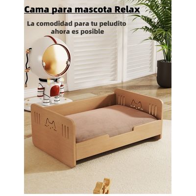 Imagen 2 del producto Cama Para Mascotas Madera Con Colchón 40x60cm By