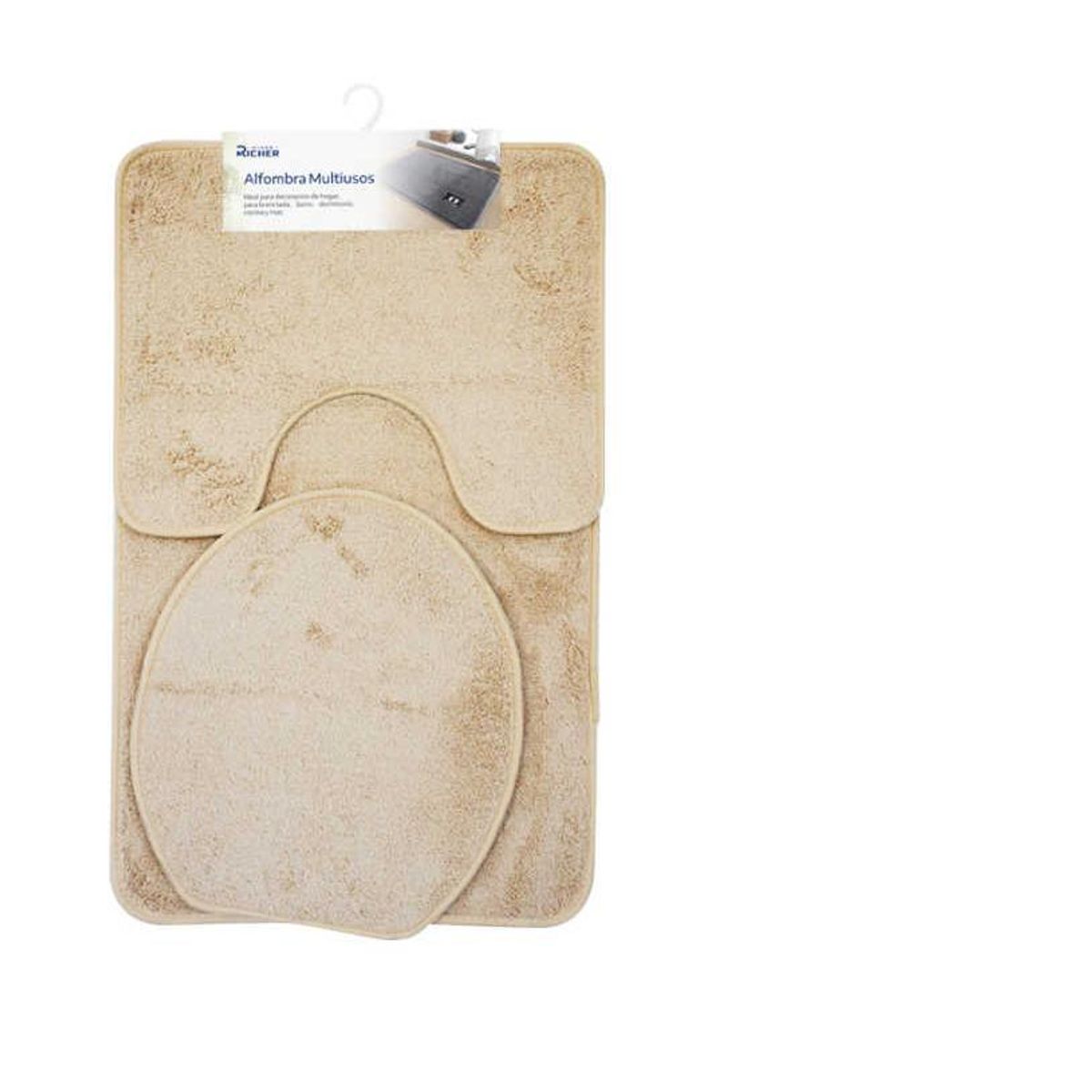 GENERICO - Set Alfombra para Baño 3 pcs