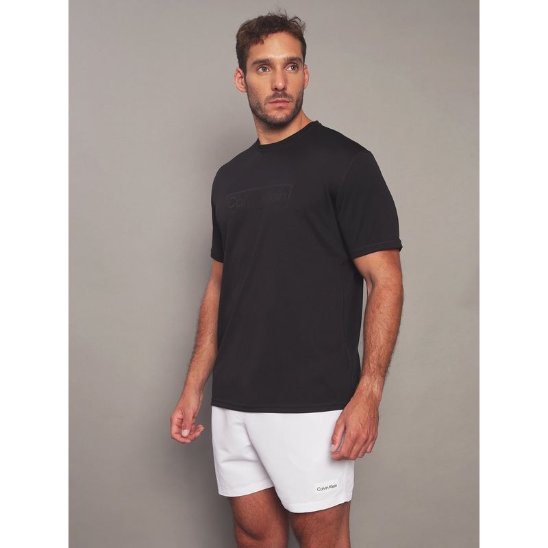 CALVIN KLEIN - Polera Rash Guard Negro Calvin Klein