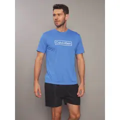 CALVIN KLEIN - Polera Rash Guard Azul