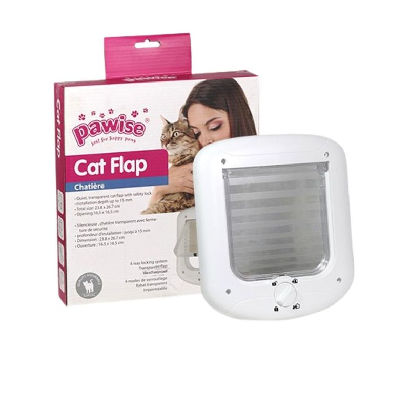 PAWISE - Puerta Abatible Para Gatos Pawise 24X27cm Mascotas