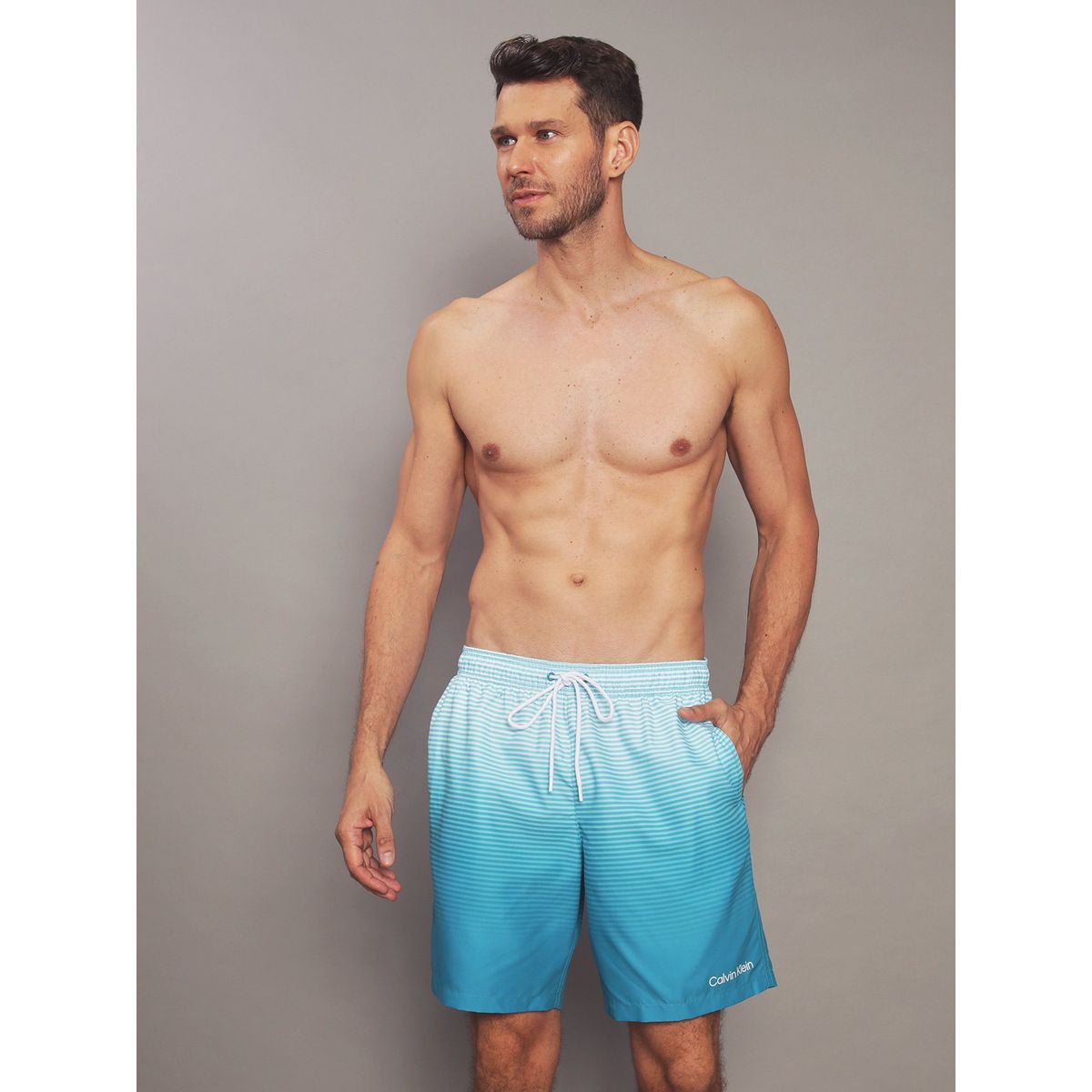 CALVIN KLEIN - Traje de Baño Gradiend Stripe Multicolor Calvin Klein