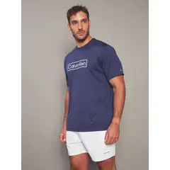 CALVIN KLEIN - Polera Rash Guard Azul
