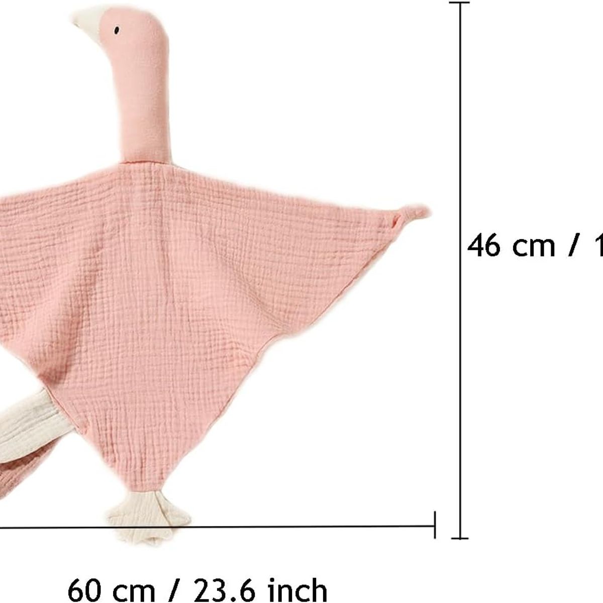 GENERICO - Tuto De Apego Muselina Ganso Rosado - 100% Algodón Orgánico