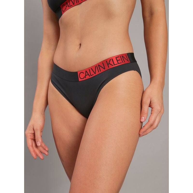 CALVIN KLEIN - Parte Inferior de Bikini Core Icon Negro Calvin Klein