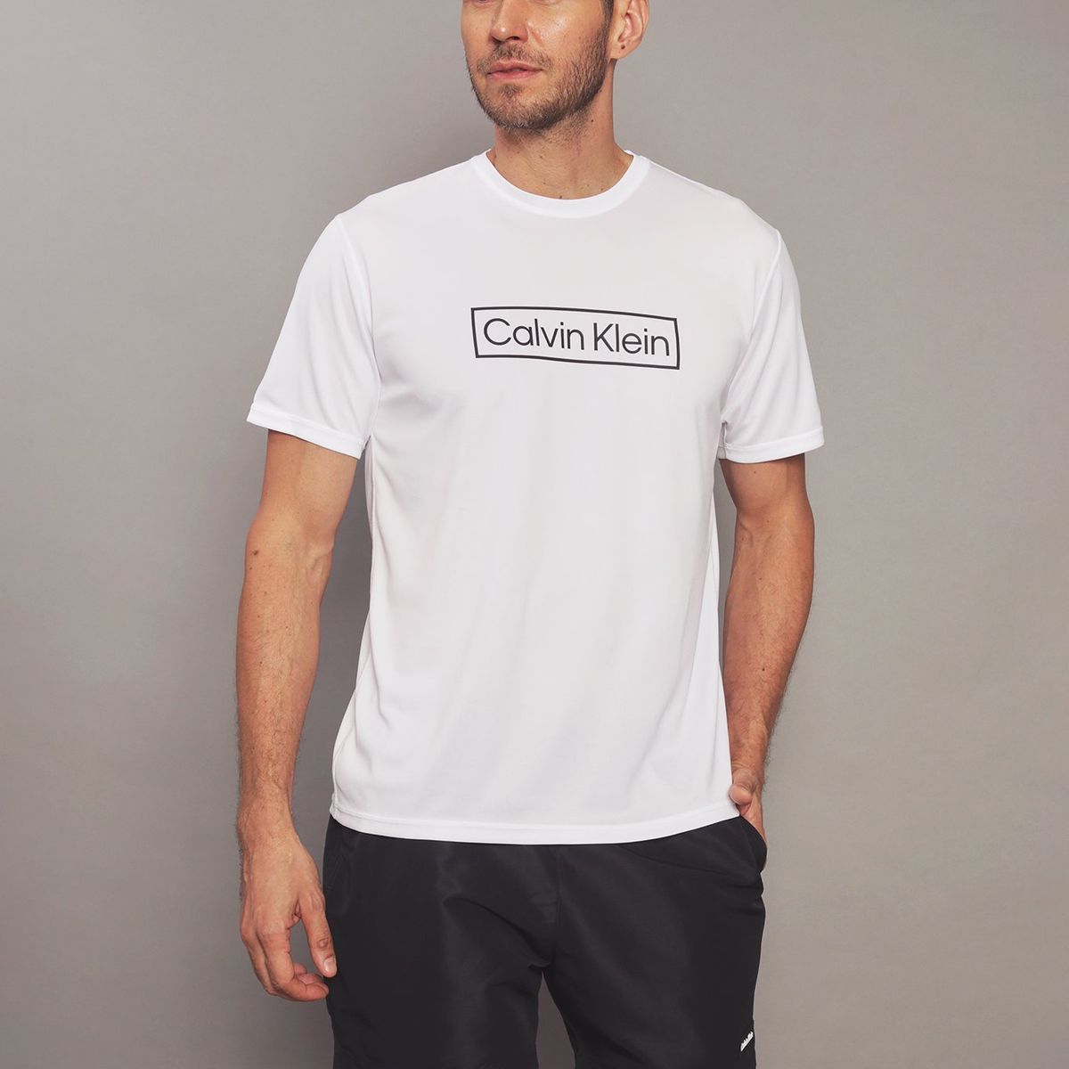 CALVIN KLEIN - Polera Rash Guard Blanco Calvin Klein