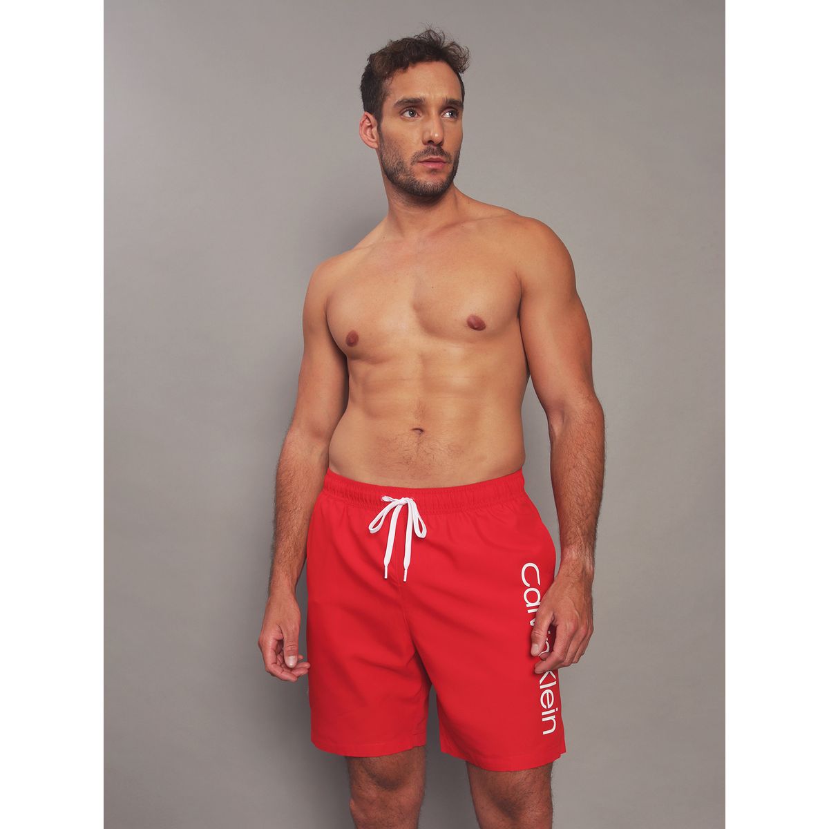 CALVIN KLEIN - Traje de Baño Core Solids Rojo Calvin Klein