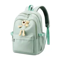 UTILISIMO - Mochila Escolar Juvenil 46cm Niñas Estilo Kawaii Cute Teddy Green