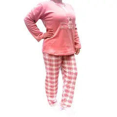 MPROPIA - Pijama Mujer Franela Invierno Manga Larga Diseños 538