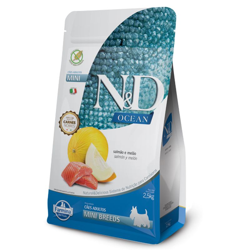 N&D - N&D Ocean Alimento Salmon Perro Adulto Mini 2.5Kg