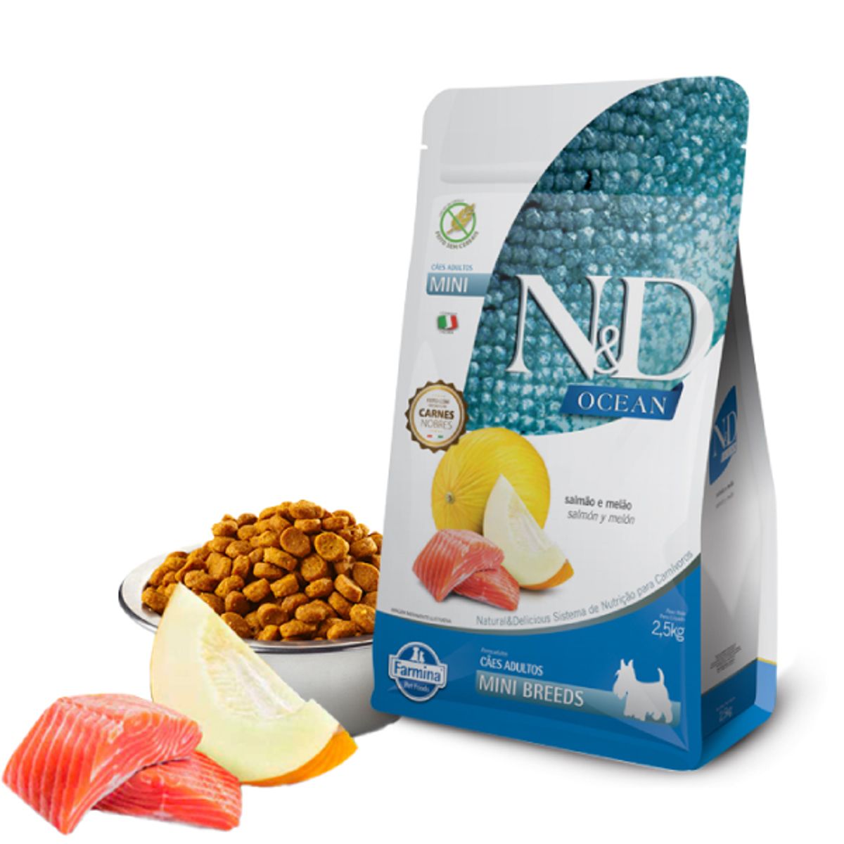 N&D - Alimento N&D Ocean Salmon Perro Adulto Mini 2.5Kg